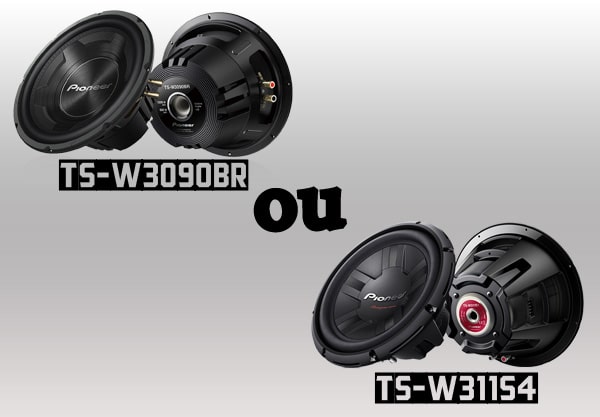 Subwoofer TS-W311S4 ou TS-W3090BR